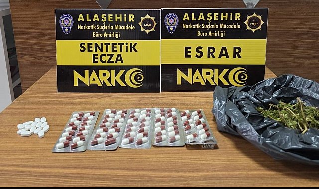 Alaşehir'de sentetik ecza operasyonu: 1 kişi tutuklandı