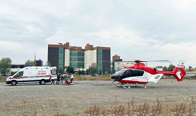 Ambulans helikopter kalp pili ihtiyacı olan hastaya umut oldu