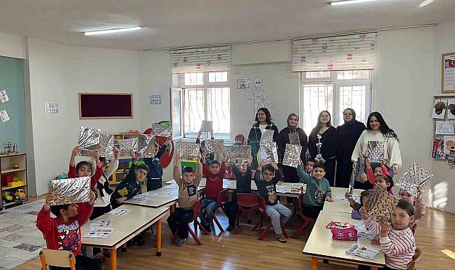 Ana sınıfı öğrencileri geri dönüşüm hakkında bilgilendirildi