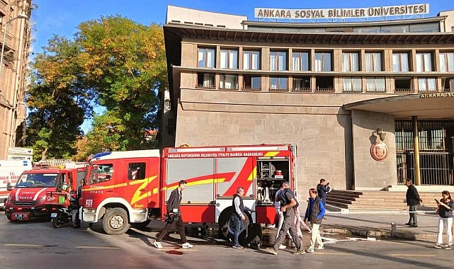 Ankara'da üniversitede duman sızıntısından etkilenen 6 kişi hastaneye kaldırıldı