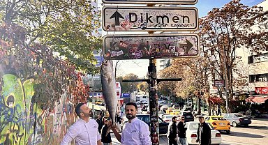Ankara'nın meşhur tabelasına balık hasadı