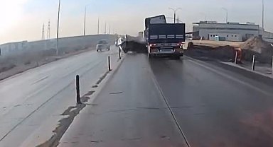 Araç sollamak isterken tırın önünde kaldı: 6 yaralı