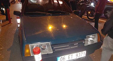 Arıza yapan aracından inen adama otobüs çarptı