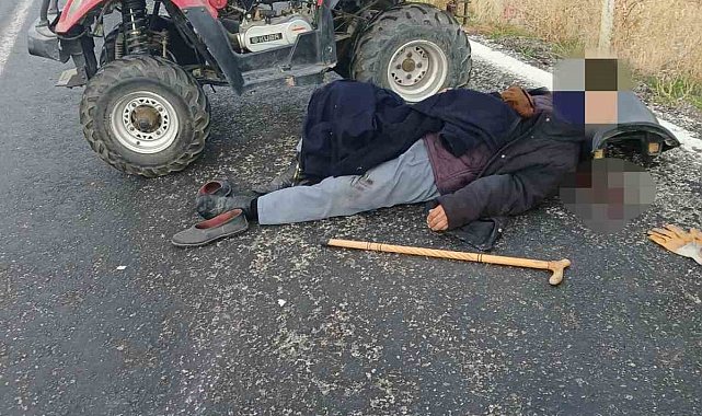 ATV ile takla atan 89 yaşındaki sürücü ağır yaralandı