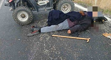 ATV ile takla atan 89 yaşındaki sürücü ağır yaralandı