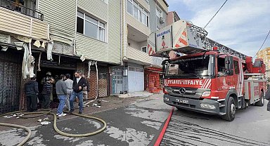 Avcılar'da tekstil atölyesinde korkutan yangın
