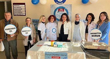 Aydın Devlet Hastanesi'nde vatandaşlar diyabete karşı bilgilendirildi