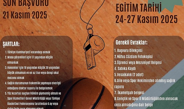 Aydın'da basketbol hakemliği için süreç başladı