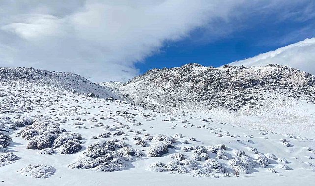 Aydınlar'da kar yağışı