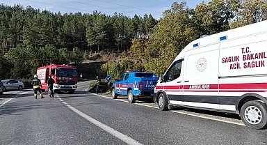 Bafra'da otomobil kanala uçtu: 1 yaralı