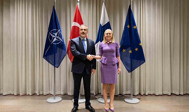 Bakan Fidan, Finlandiyalı mevkidaşı Valtonen ile bir araya geldi