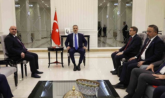 Bakan Fidan, Irak Türkmen Cephesi Başkanı Ağaoğlu ile görüştü