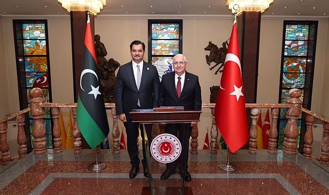 Bakan Güler, Libya Ulusal Ordusu Genel Komutan Yardımcısı Hafter'i kabul etti