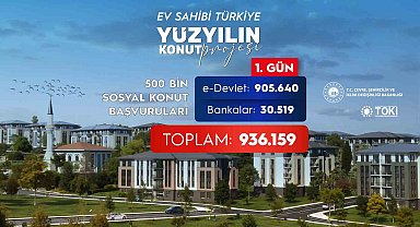 Bakan Kurum: "500 bin sosyal konut için ilk gün 936 bin 159 başvuru yapıldı"