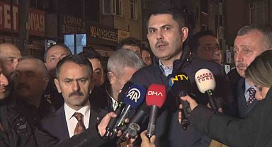 Bakan Kurum: "Gebze'de bugün itibariyle 16 bina tahliye edildi"