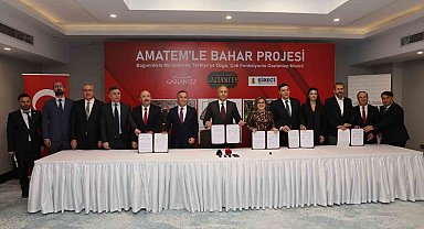 Bakan Yerlikaya'nın katılımıyla Türkiye'de ilk olacak AMATEM'le bahar projesi için imzalar atıldı