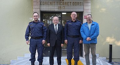 Balıkesir İl Jandarma Komutanı Murat Özer'den Edremit Ticaret Odasına ziyaret