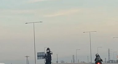 Başakşehir'de tehlikeli motosiklet gösterisi yapan sürücü yakalandı
