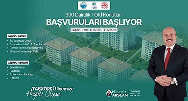Başkan Arslan'dan TOKİ projesi için vatandaşlara başvuru hatırlatması