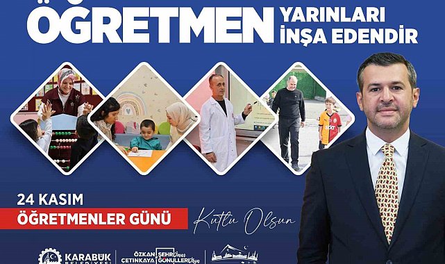Başkan Çetinkaya'dan 24 Kasım Öğretmenler Günü mesajı