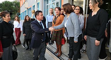 Başkan Erkan Aydın'dan Öğretmenler Günü'nde anlamlı ziyaretler