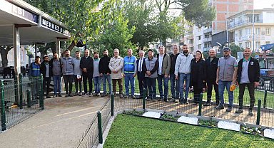 Başkan Ertuğrul Tetik sabah mesaisine sahada başladı