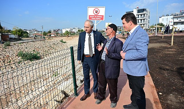 Başkan Kocagöz, Şelale Mahallesi'ne kazandırılan yeni park alanını inceledi