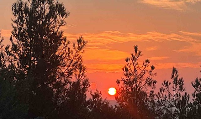 Batman'da kartpostallık gün batımı manzarası