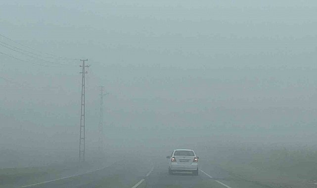 Batman'da sis nedeni ile görüş mesafesi 5 metreye kadar düştü
