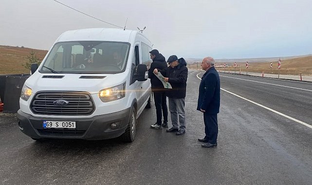 Bayburt'ta okul servislerine yönelik ortak denetim gerçekleştirildi