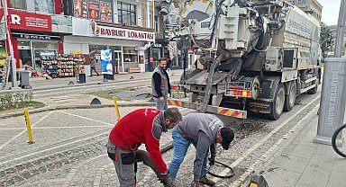 Bayburt'ta şehir estetiği ve altyapı için mesai