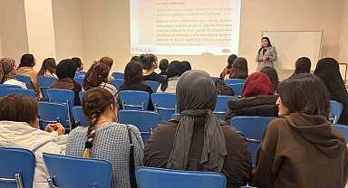 Bayburt'ta üniversite öğrencilerine kadına yönelik şiddetle mücadele semineri verildi