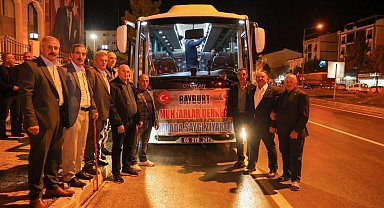 Bayburtlu muhtarlar 'Ecdada Saygı' ziyareti için Çanakkale'ye uğurlandı
