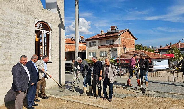 Beyağaç Çarşı Cami inşaatı sona yaklaştı