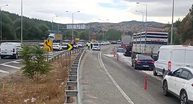 Bilecik-Eskişehir kara yolunda tek şerit uygulaması