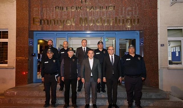 Bilecik Valisi Faik Oktay Sözer, emniyet çalışmalarını yerinde inceledi