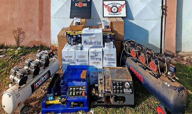 Bilecik'te 98 bin makaron ele geçirildi