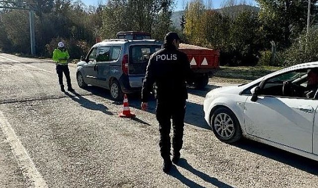 Bilecik'te göçmen kaçakçılığına yönelik denetim