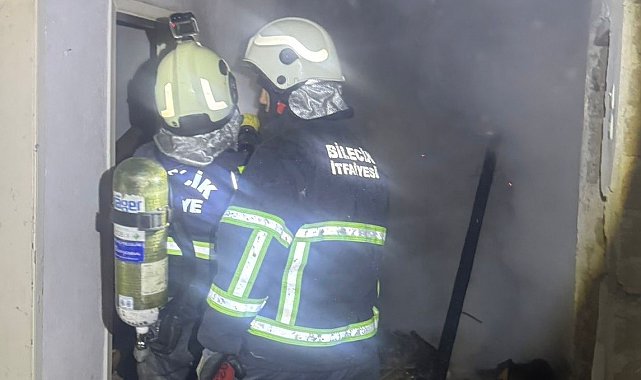 Bilecik'te metruk bina yangın