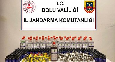 Bolu'da kaçak içki operasyonu: Piyasa değeri 42 bin lira