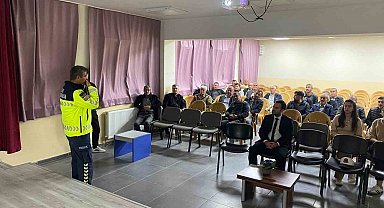 Bolu'da kış önlemleri için güvenli sürüş bilgilendirmesi yapıldı