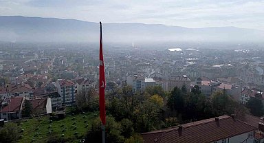 Bolu'yu sis tabakası kapladı