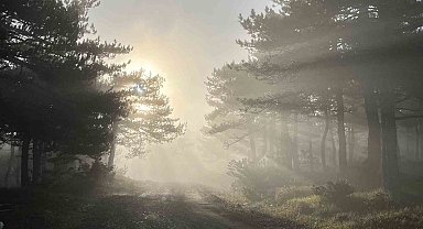 Bozdağ zirvesindeki sis manzarası hayran bıraktı