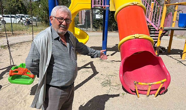 Bu kaydırak kazaya davetiye çıkarıyor