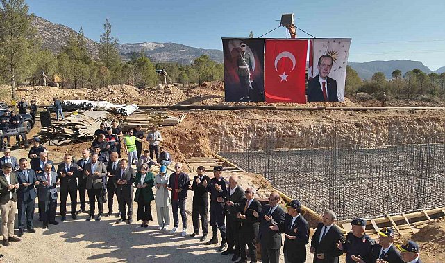 Bucakkışla'da jandarma karakolu hizmet binasının temeli törenle atıldı