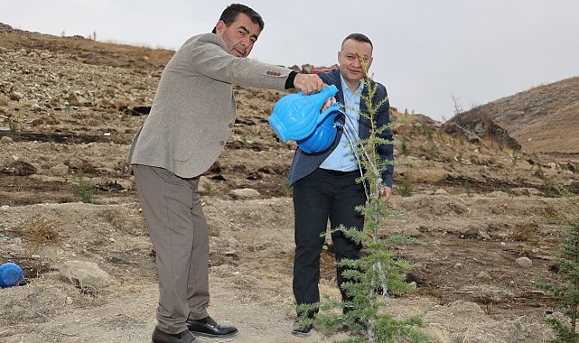 Bünyan'da Milli Ağaçlandırma Günü'nde fidanlar toprakla buluştu