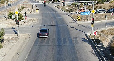Burdur'da dron destekli trafik denetimi