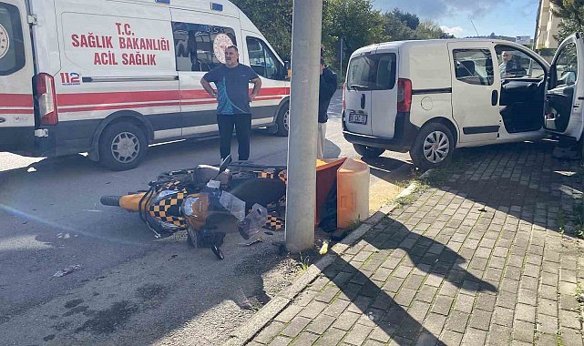 Bursa'da eğitim pistinde feci kaza...Ehliyetsiz genç kuryeye çarptı