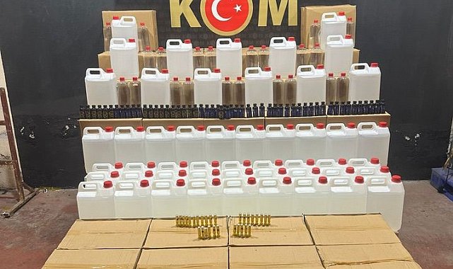 Bursa'da kaçak alkol operasyonu