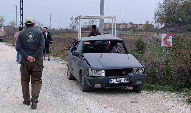 Bursa'da trafik kazası: 1 ölü, 2 yaralı
